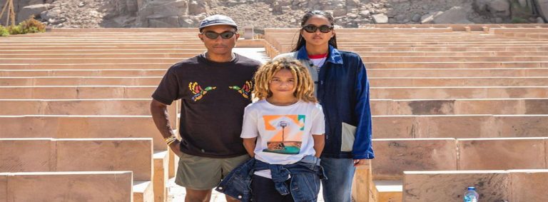 Pharrell Williams documents his adventures in Egypt at the foot of the ...