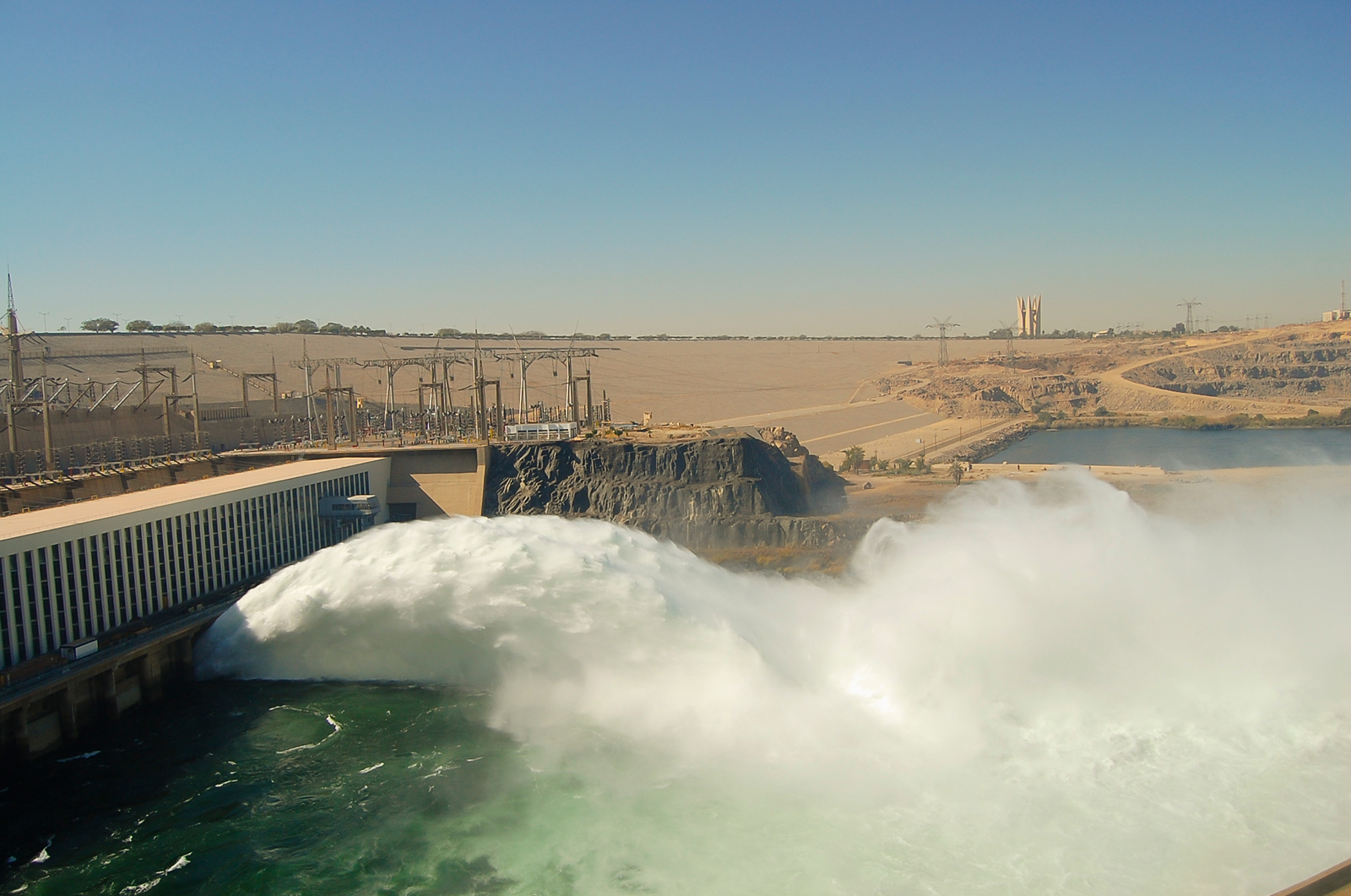 Aswan High Dam Nile River Egypt 1