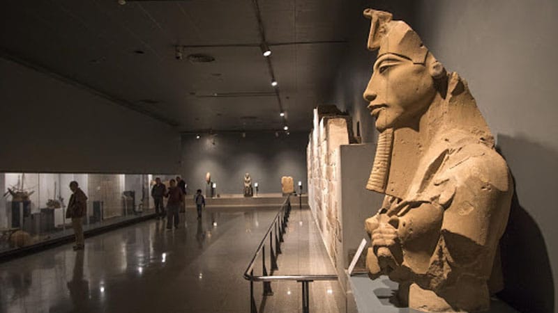 Ancient statues inside Luxor Museum