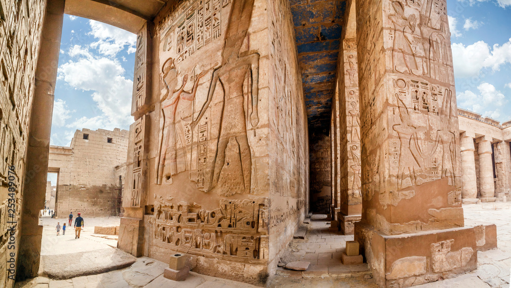 Medinet Habu Temple of Ramesses III on Luxor West Bank