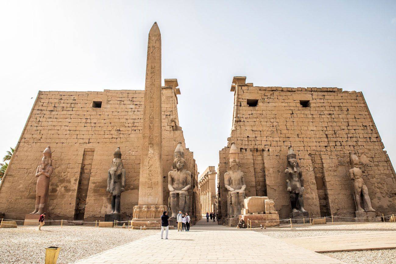 Luxor Temple and its entrance obelisk