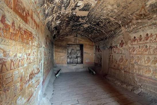 Decorated tomb at El Kab Necropolis