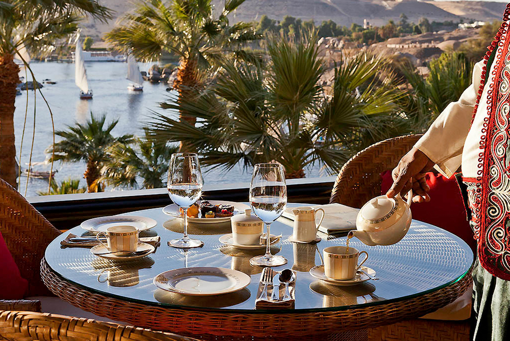 Old Cataract Hotel afternoon tea in Aswan