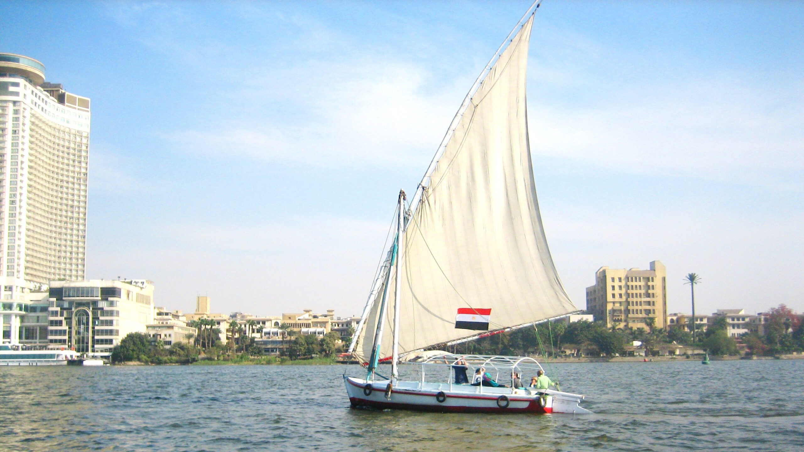 Traditional felucca on the Nile