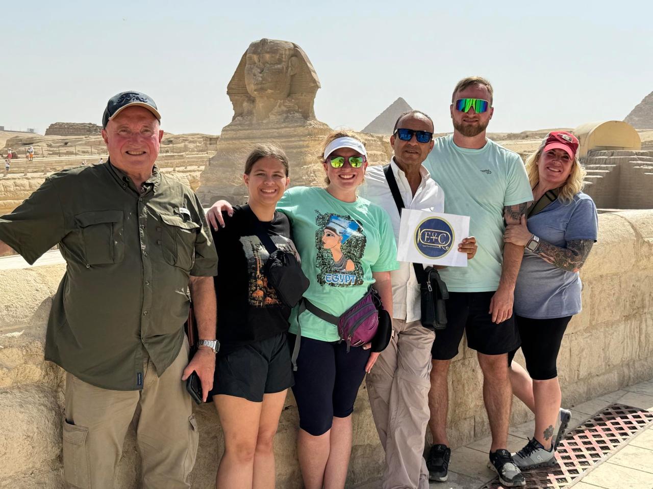 Heba Elbarbary with Egypt Travel Consultant guests
