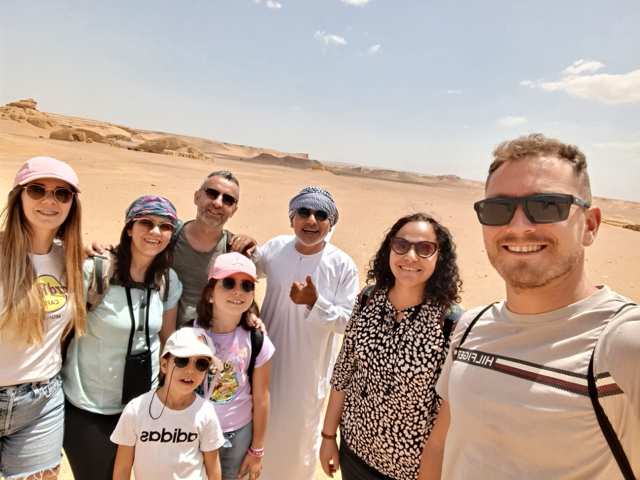 Heba Elbarbary, founder of Egypt Travel Consultant, with guests