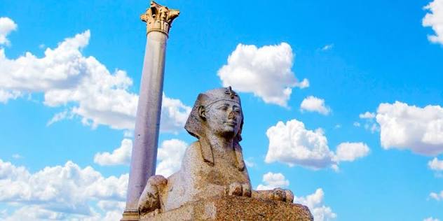Pompey's Pillar and Serapeum in Alexandria