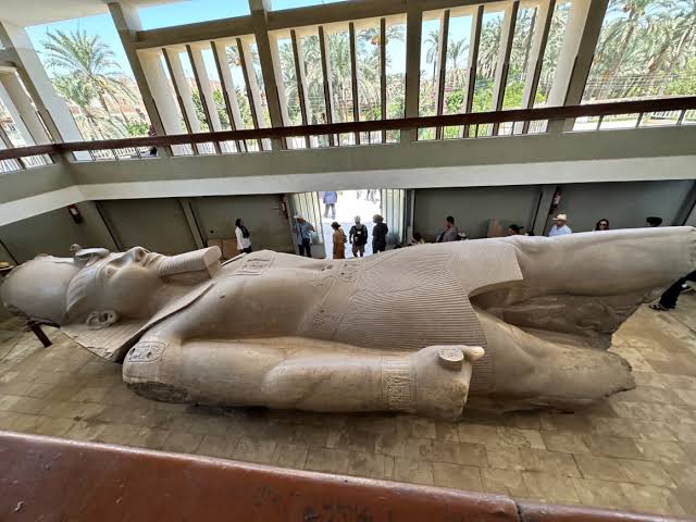 Colossal statue of Ramses II at ancient Memphis