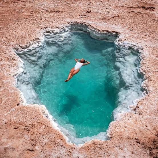 Women’s Salt-Lake Floating during a women-only Siwa wellness retreat