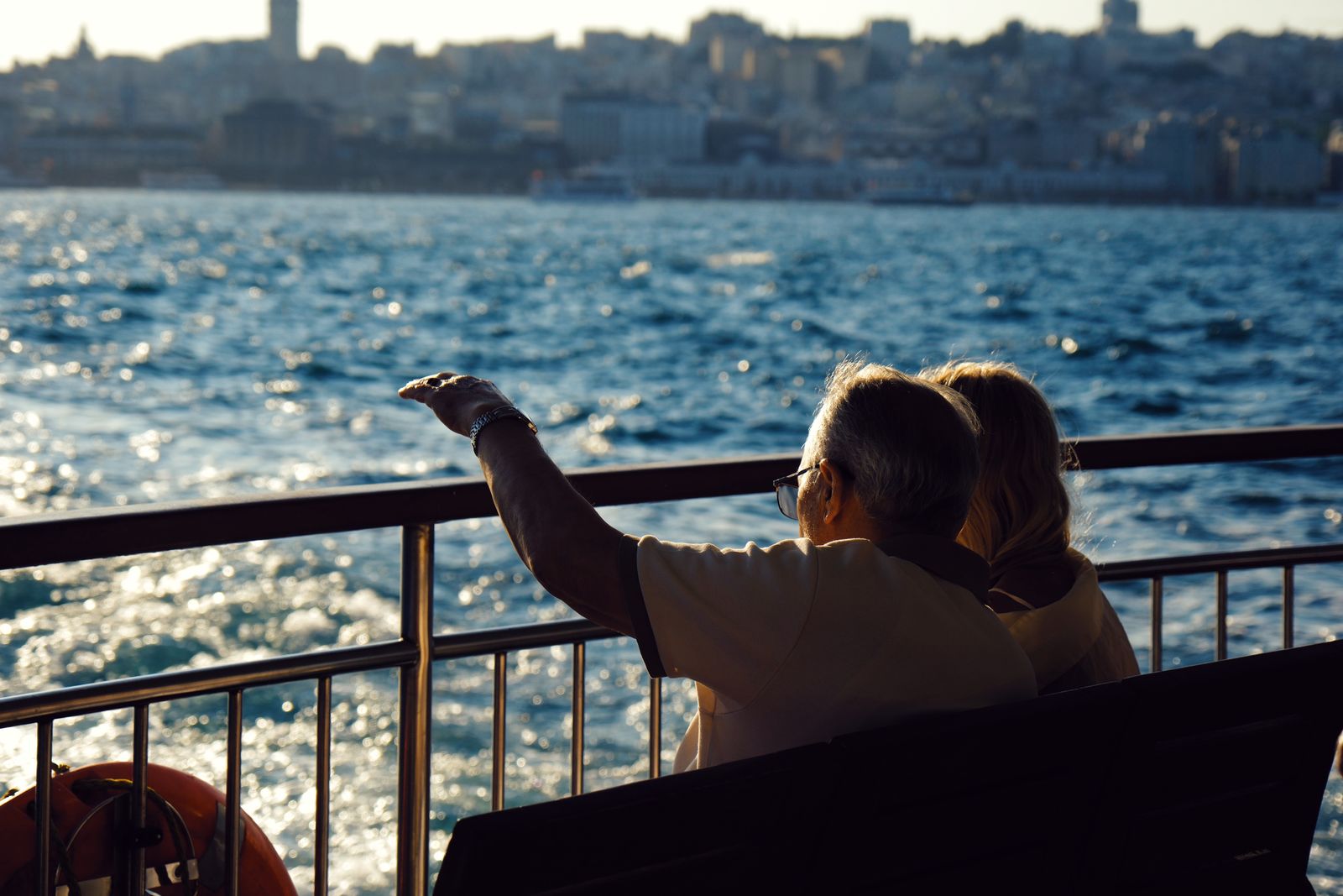 Senior couple enjoying a coastal heritage journey in Egypt