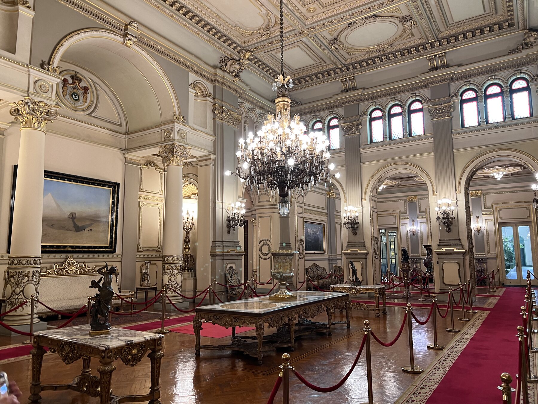 Royal interior at Abdeen Palace Cairo