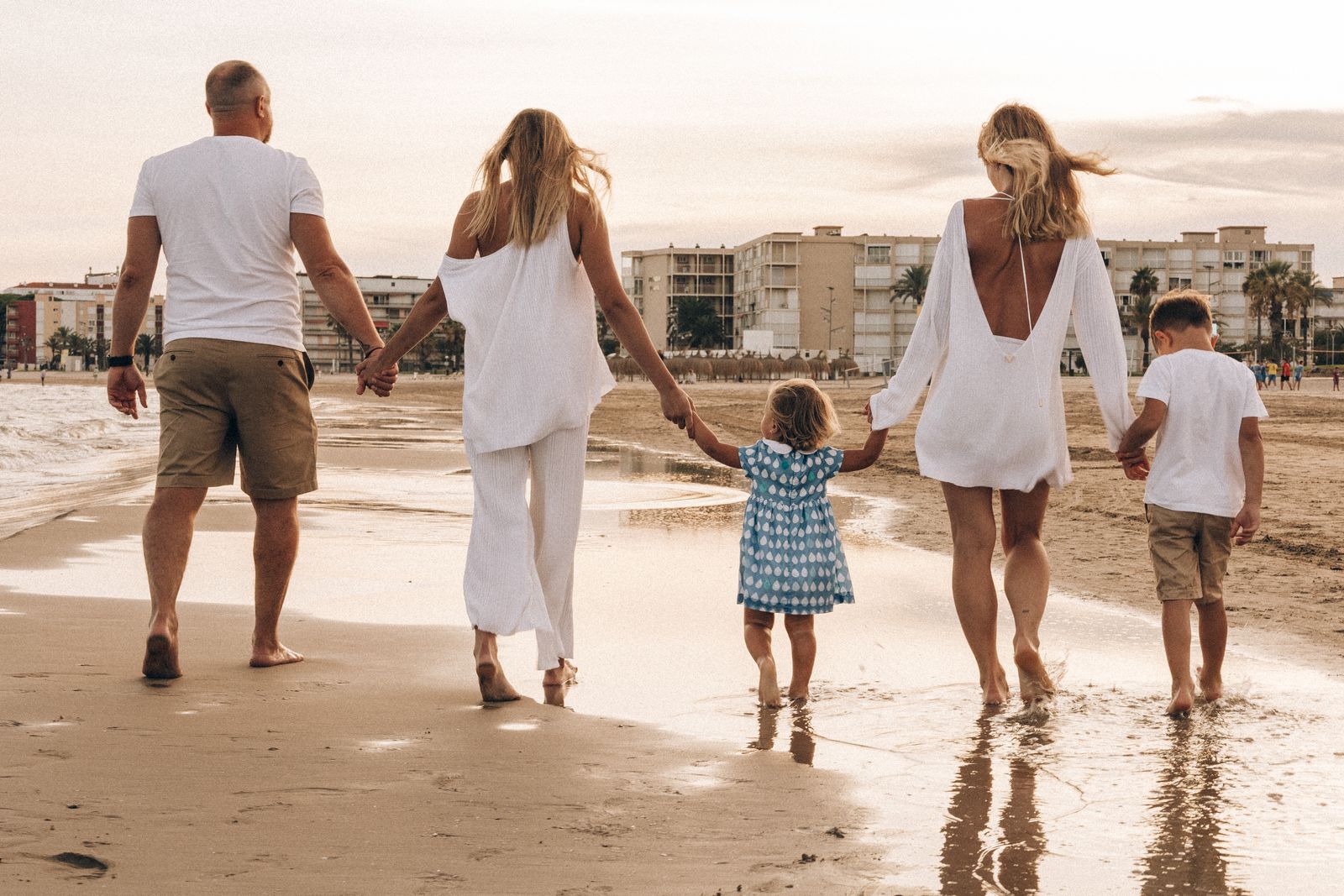 Family enjoying a bright Red Sea beach holiday in Egypt