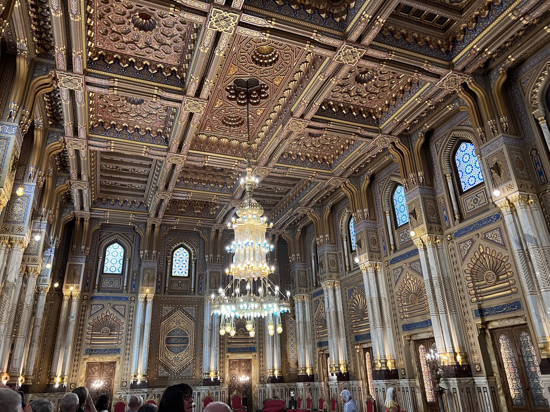 Royal interior of Abdeen Palace Cairo