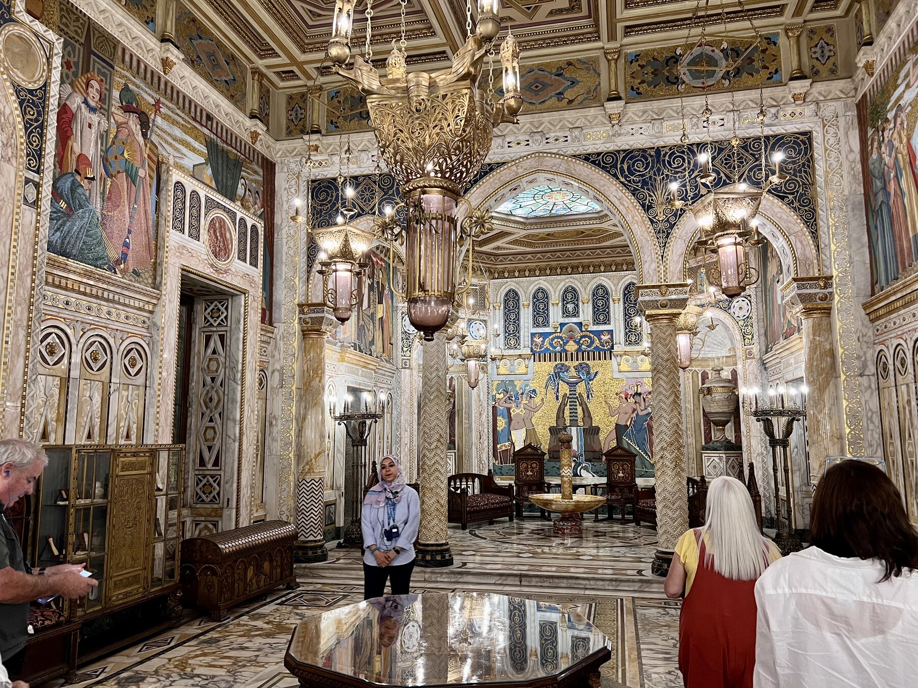 Ceremonial room at Abdeen Palace Cairo