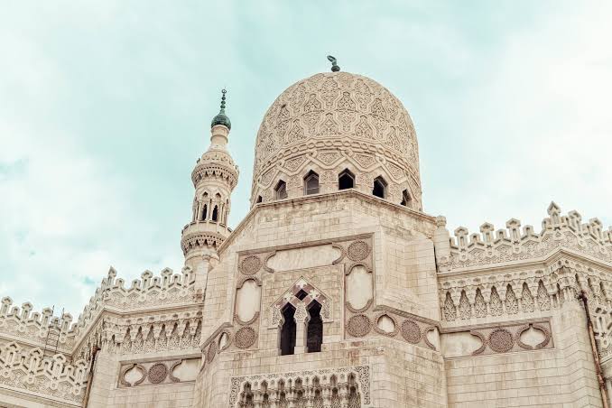 Decorated dome of Abu al-Abbas al-Mursi Mosque