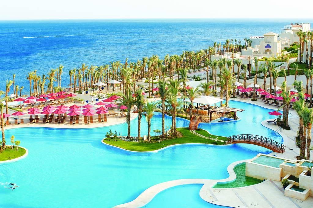 Sharm El Sheikh resort pool beside the Red Sea
