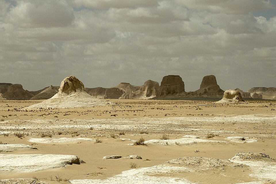 White Desert rock formations on an Egypt desert and oasis adventure