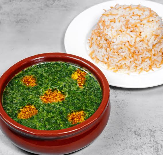 Egyptian molokhia with rice