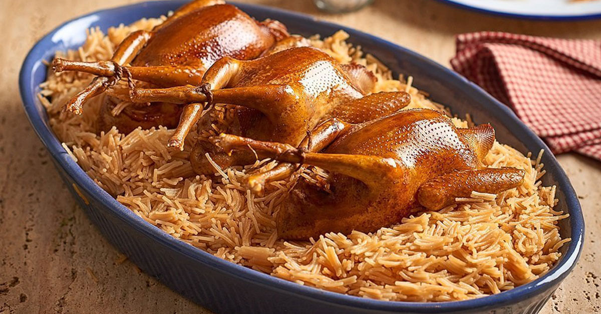 Hamam mahshi stuffed pigeon