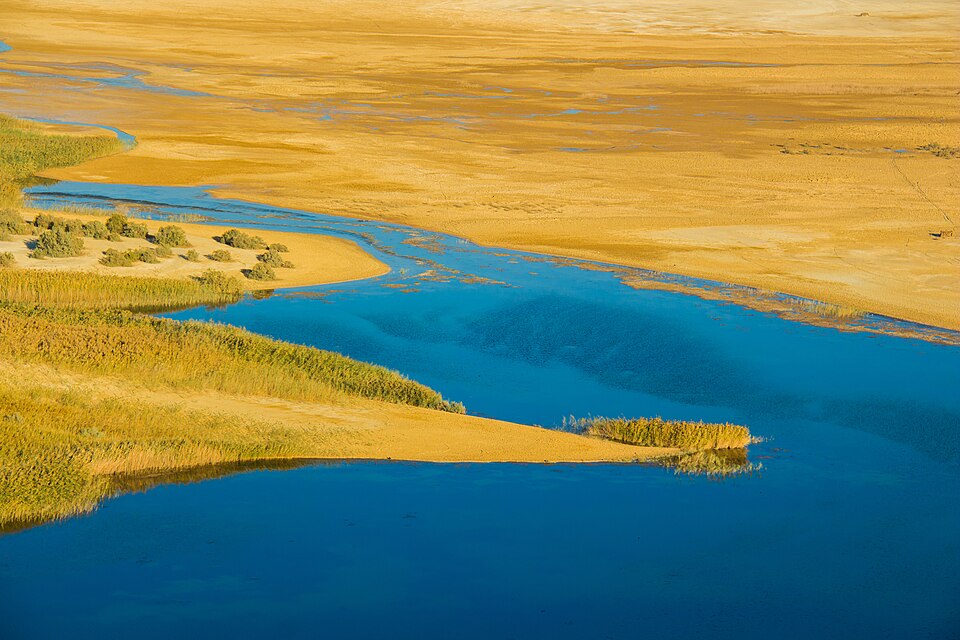 Magic Lake in Fayoum Desert, Egypt